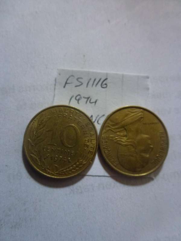 1974 France 10 centimes