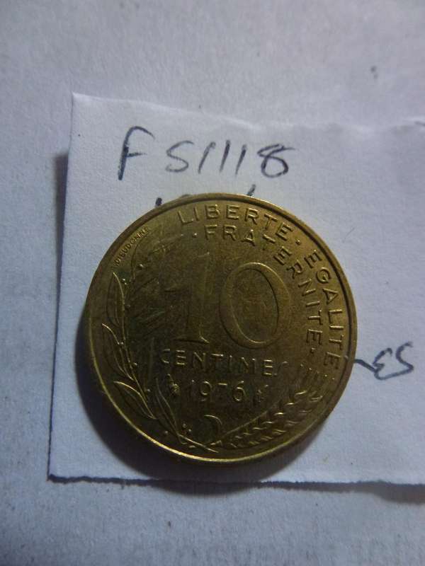 1976 France 10 centimes