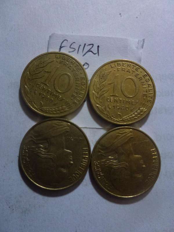 1980 France 10 centimes