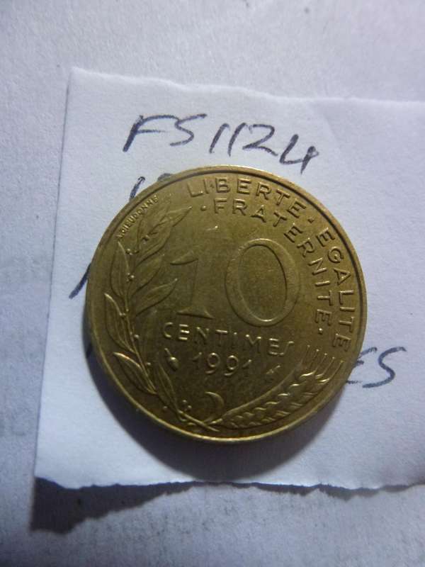 1991 France 10 centimes