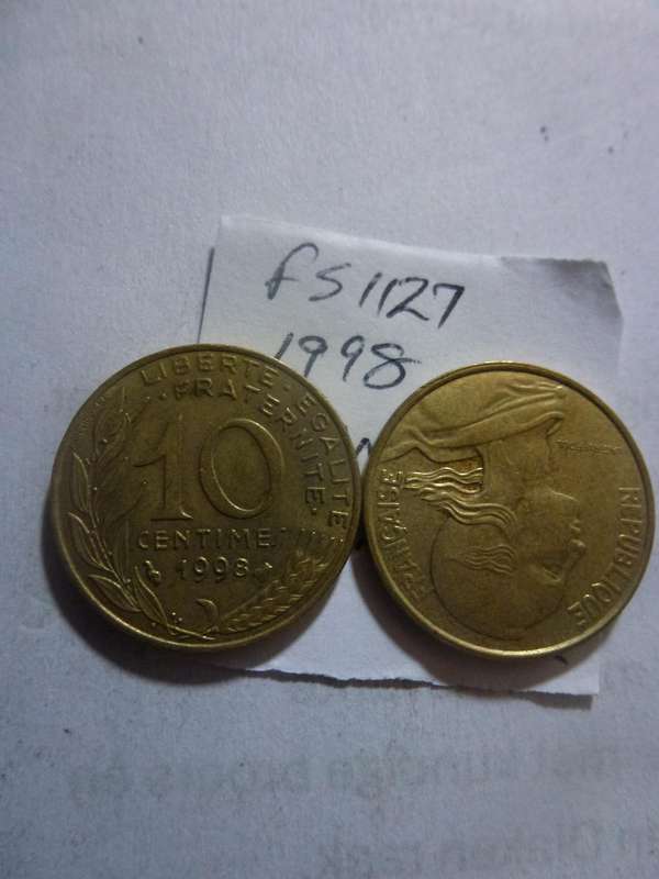 1998 France 10 centimes