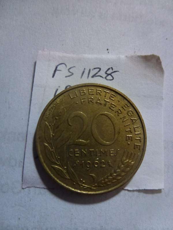 1962 France 20 centimes