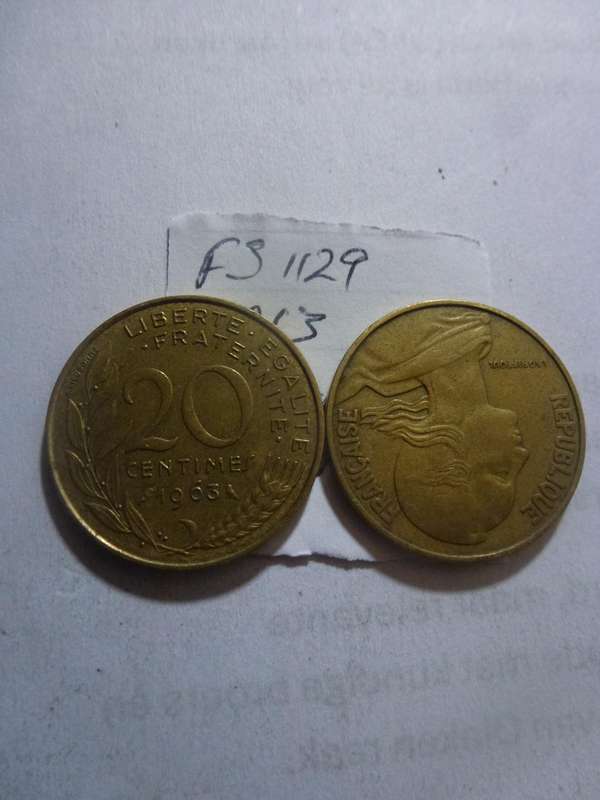 1963 France 20 centimes