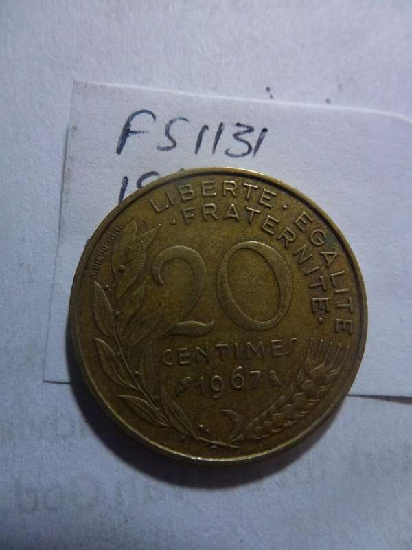 1967 France 20 centimes