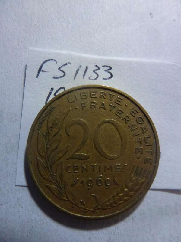 1969 France 20 centimes