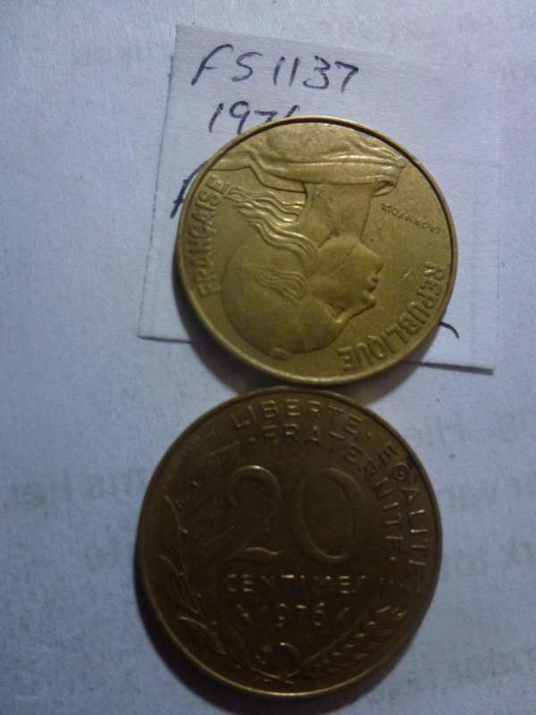 1976 France 20 centimes