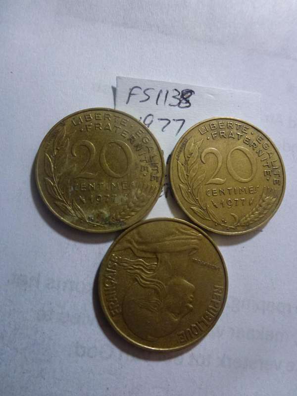 1977 France 20 centimes