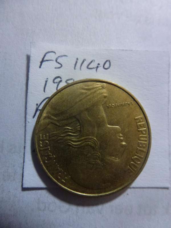 1980 France 20 centimes