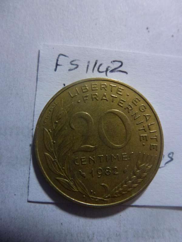 1982 France 20 centimes