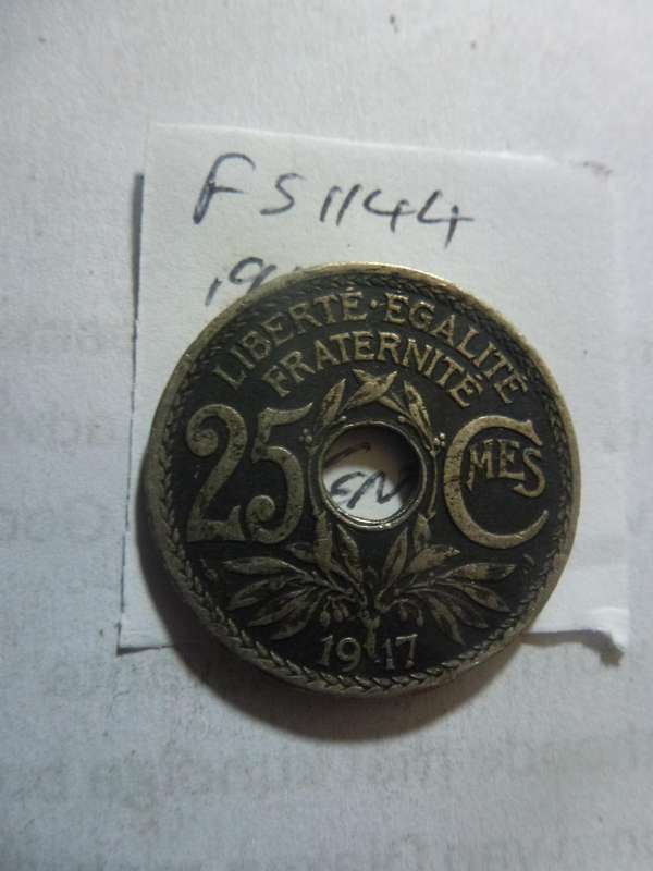 1917 France 25 centimes