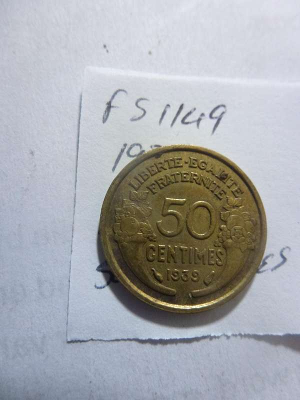 1939 France 50 centimes