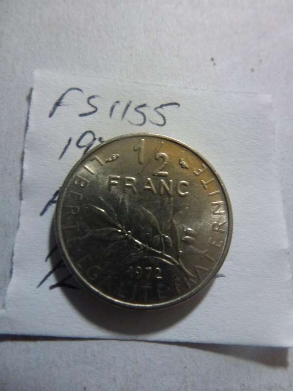 1972 France 1/2 franc