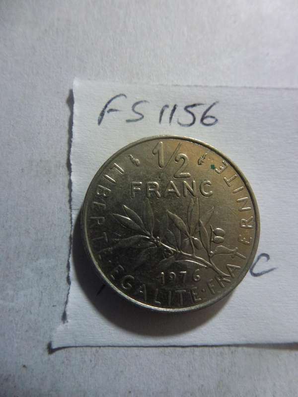 1976 France 1/2 franc