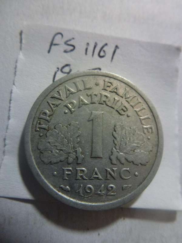 1942 France 1 franc