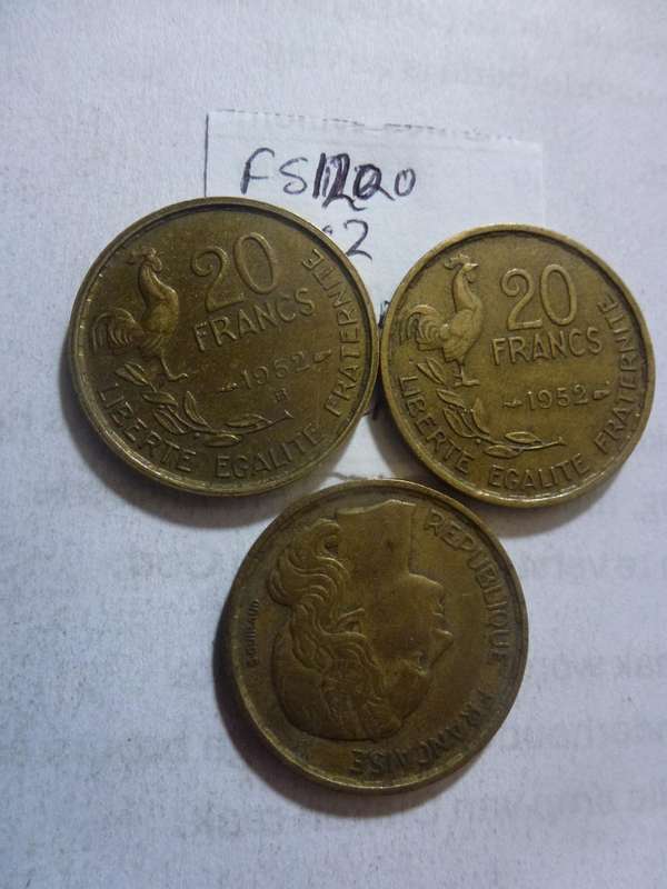 1952 France 20 franc