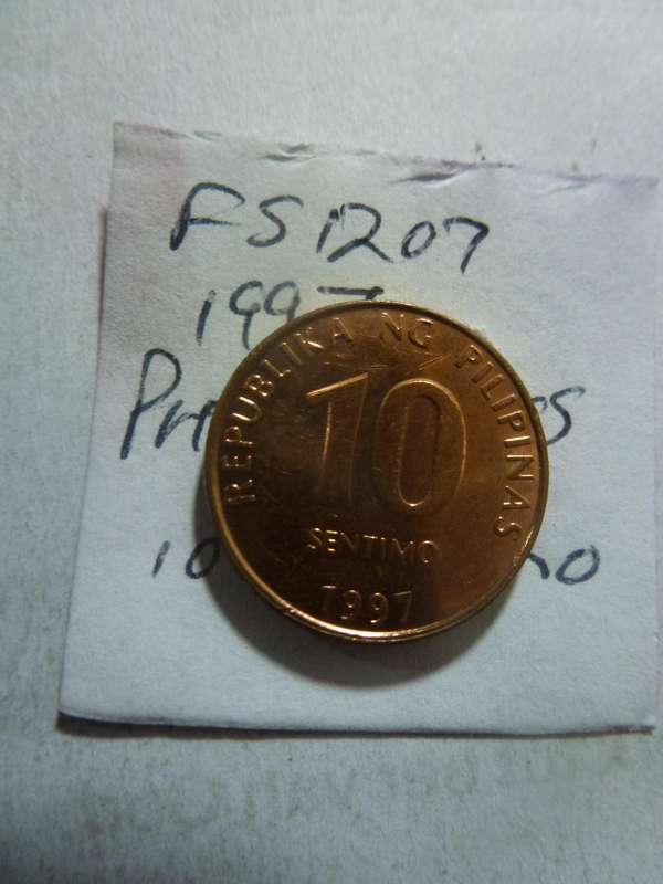 1997 Philippines 10 sentimo