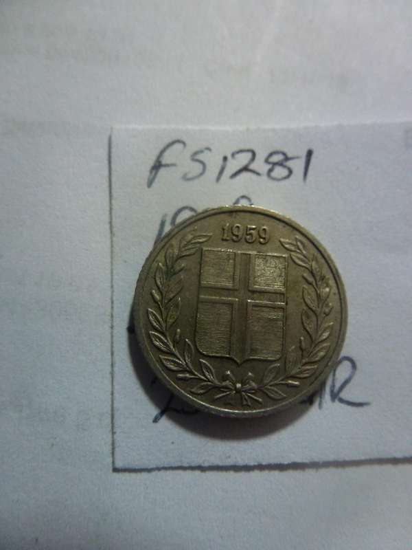 1959 Iceland 25 Aurar