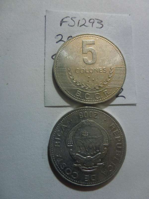 2008 Costa Rica 5 colones
