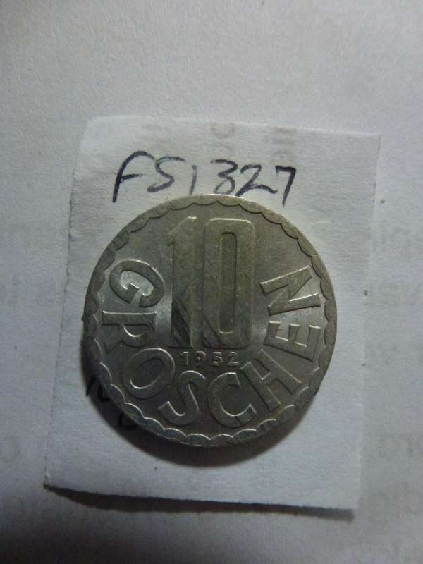 1952 Austria 10 groschen