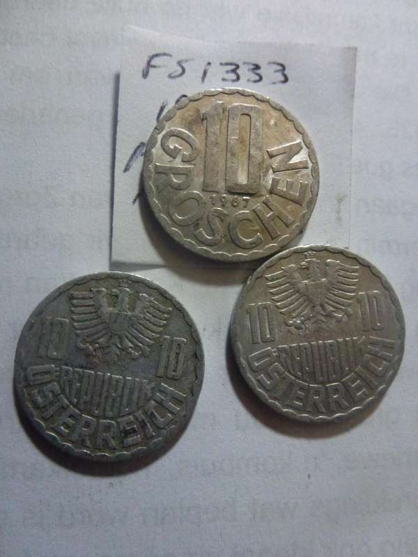 1967 Austria 10 groschen