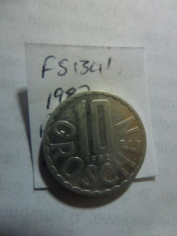 1982 Austria 10 groschen