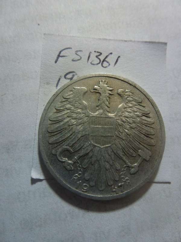 1947 Austria 1 schilling