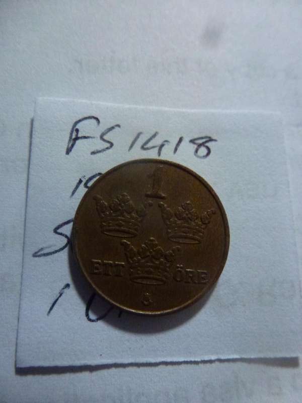 1950 Sweden 1 ore