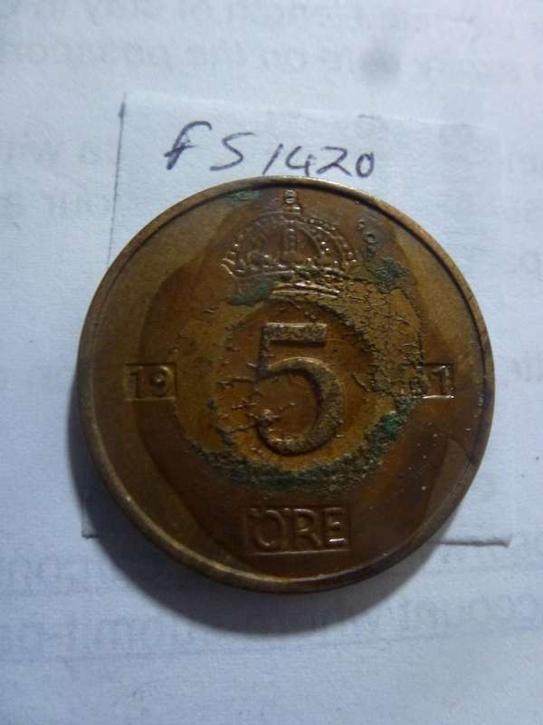 1961 Sweden 5 ore