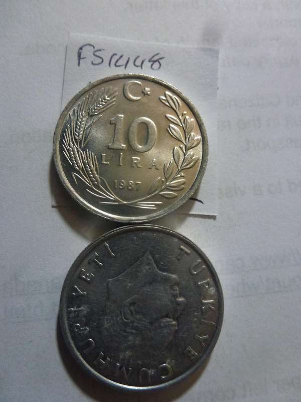 1987 Turkey 10 lira