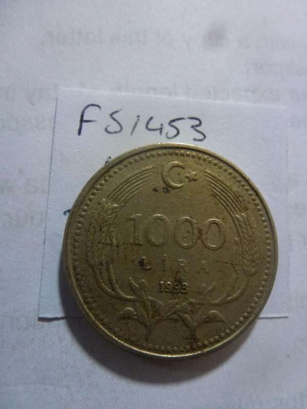 1993 Turkey 1000 lira