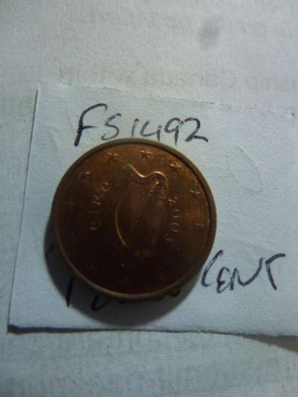 2003 Ireland 1 euro cent