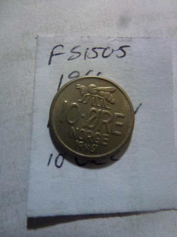 1961 Norway 10 ore