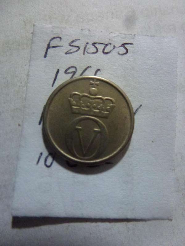 1961 Norway 10 ore