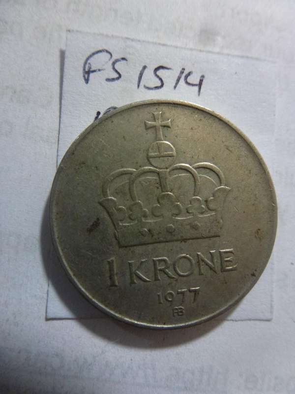 1977 Norway 1 krone