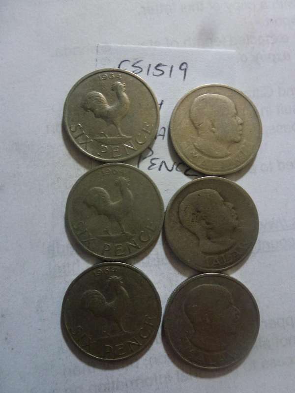1964 Malawi 6 pence
