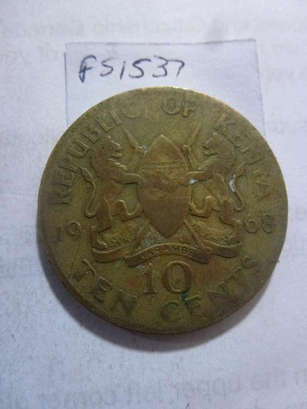 1968 Kenya 10 cent