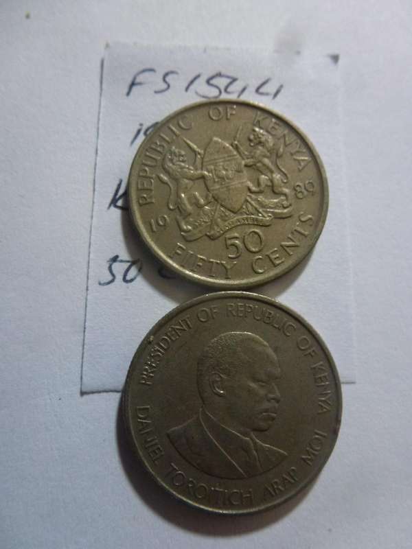 1989 Kenya 50 cent