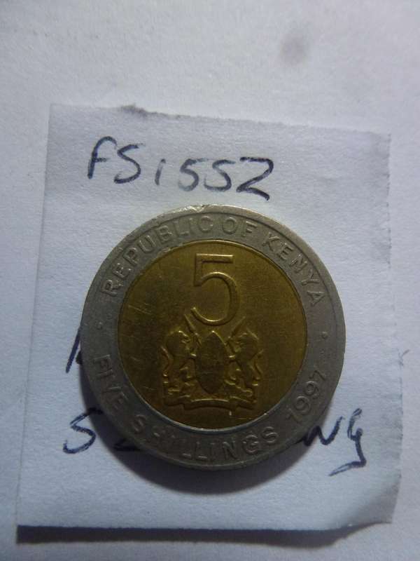 1997 Kenya 5 shilling