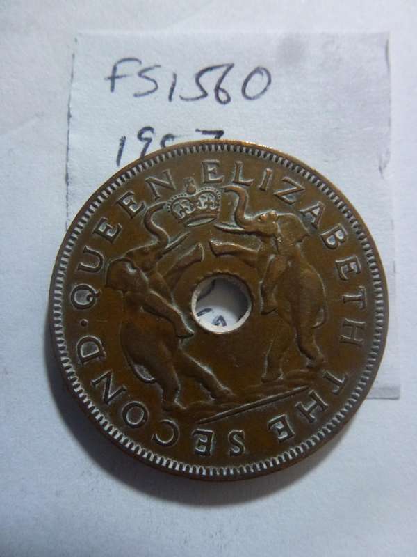1957 Rhodesia and Nyasaland 1 penny