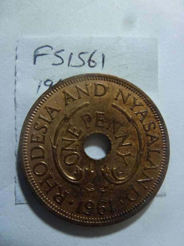 1961 Rhodesia and Nyasaland 1 penny