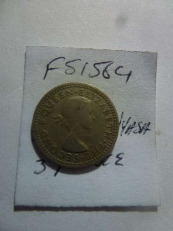 1956 Rhodesia and Nyasaland 3 pence