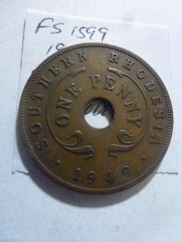 1949 Southern Rhodesia 1 penny