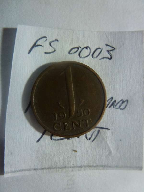 1950 Netherlands 1 cent