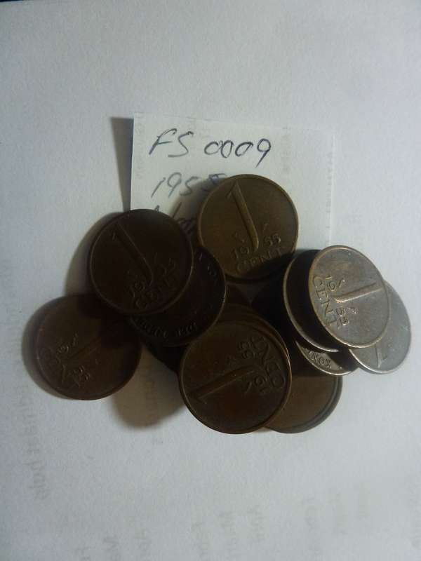 1955 Netherlands 1 cent