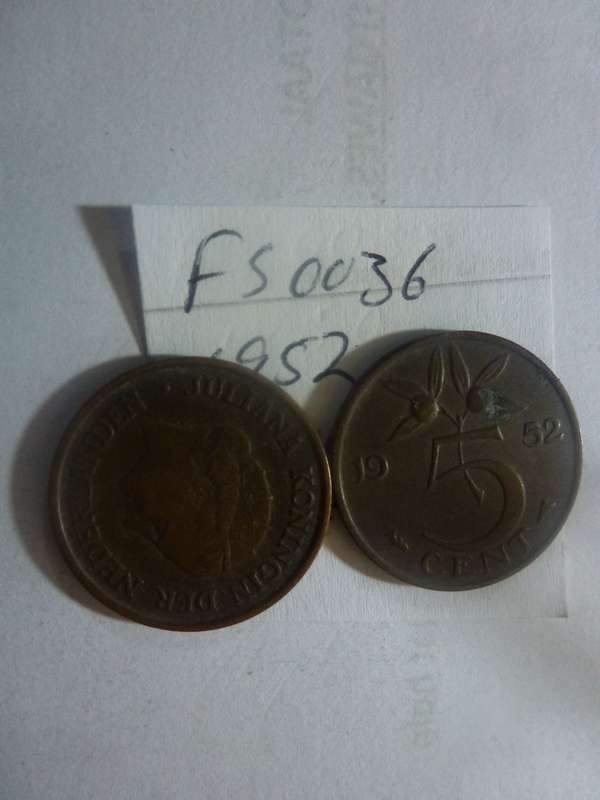 1952 Netherlands 5 cent