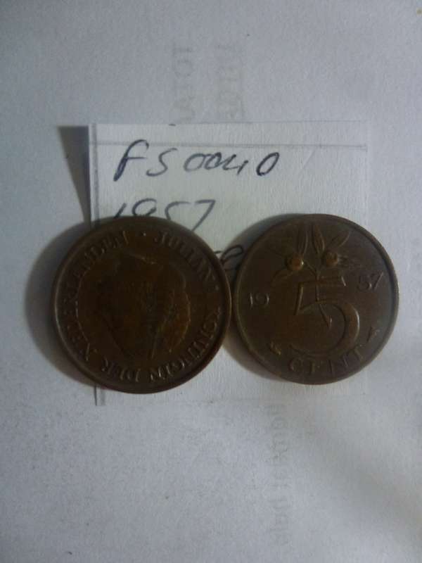 1957 Netherlands 5 cent