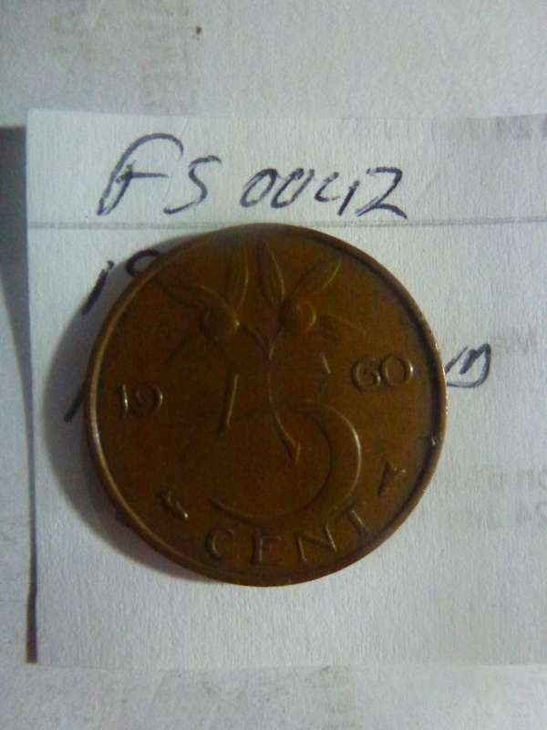 1960 Netherlands 5 cent