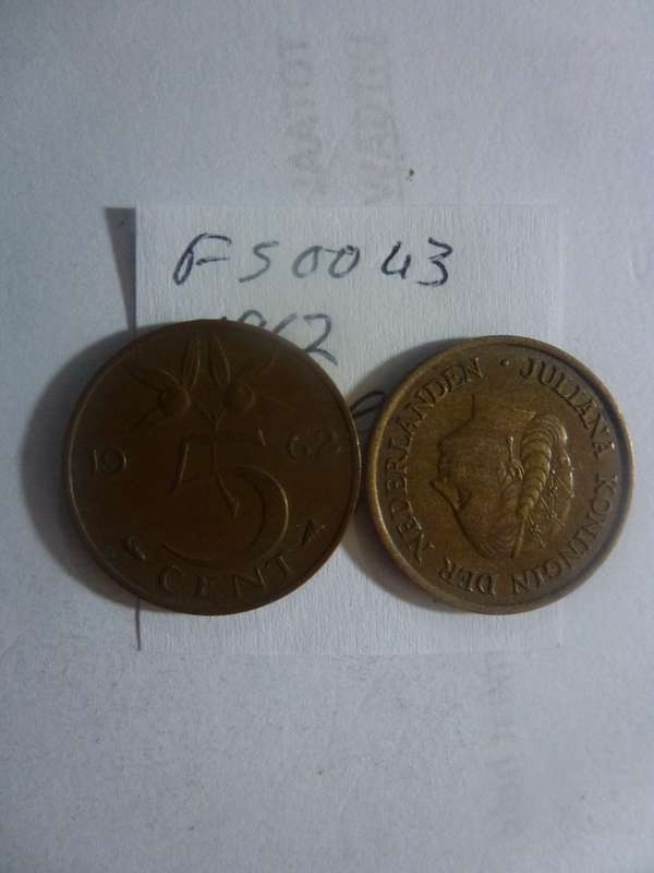 1962 Netherlands 5 cent