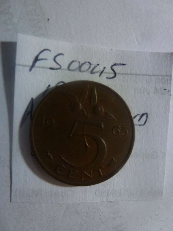 1965 Netherlands 5 cent