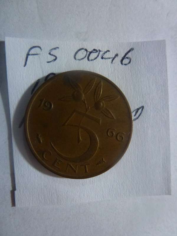 1966 Netherlands 5 cent